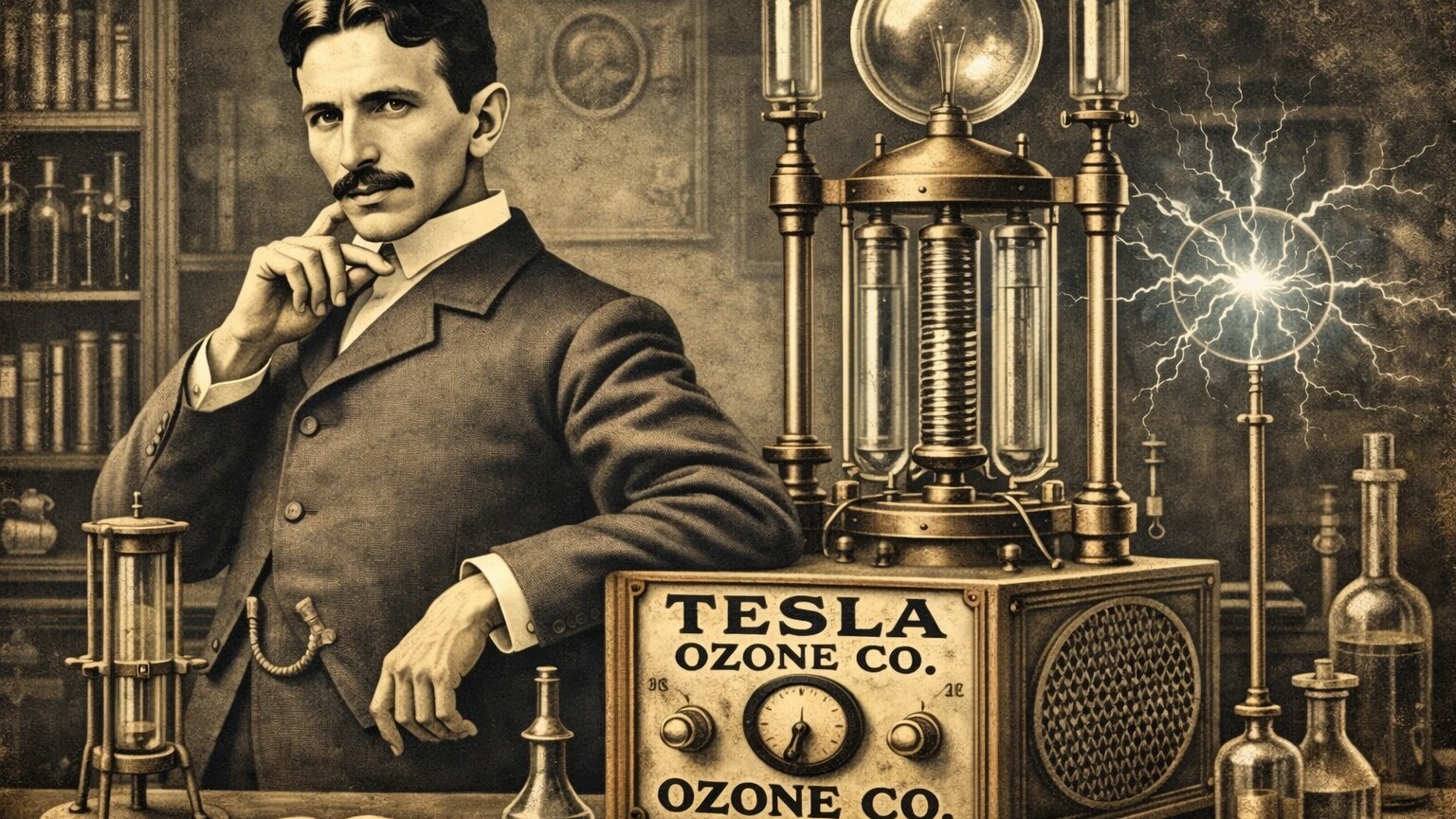 Historie ozonové terapie od prvních experimentů Nikoly Tesly až po její současné využití v moderní medicíně.